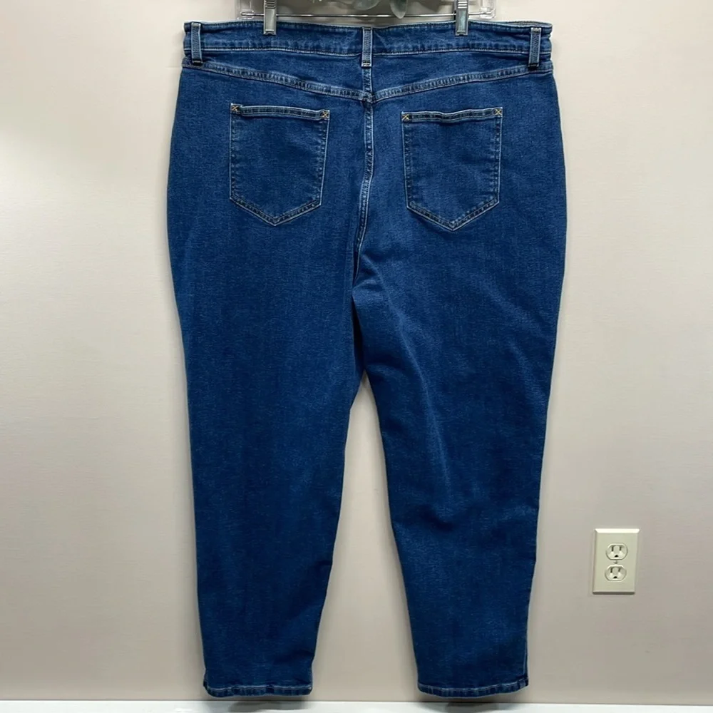 NWOT L.L. Bean Classic Fit Denim Jeans High Rise Straight Leg 20W
